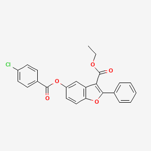 Ethyl 5-(4-chlorobenzoyloxy)-2-phenyl-1-benzofuran-3-carboxylate