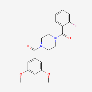 1-(3,5-Dimethoxybenzoyl)-4-(2-fluorobenzoyl)piperazine