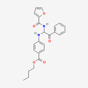 Butyl 4-({1-[(furan-2-ylcarbonyl)amino]-2-oxo-2-phenylethyl}amino)benzoate