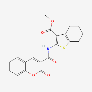 methyl 2-{[(2-oxo-2H-chromen-3-yl)carbonyl]amino}-4,5,6,7-tetrahydro-1-benzothiophene-3-carboxylate