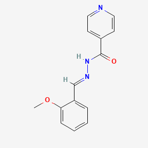 molecular formula C14H13N3O2 B11686361 N'-(2-methoxybenzylidene)isonicotinohydrazide 