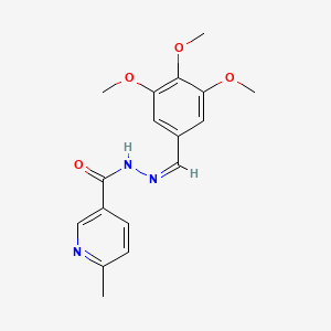 6-methyl-N'-[(Z)-(3,4,5-trimethoxyphenyl)methylidene]pyridine-3-carbohydrazide