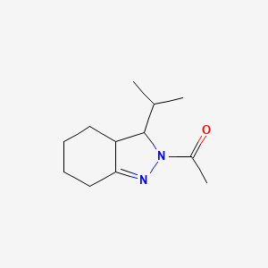 1-[3-(propan-2-yl)-3,3a,4,5,6,7-hexahydro-2H-indazol-2-yl]ethanone