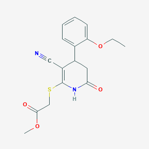 Methyl {[3-cyano-4-(2-ethoxyphenyl)-6-oxo-1,4,5,6-tetrahydropyridin-2-yl]sulfanyl}acetate