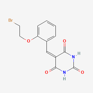 5-[2-(2-bromoethoxy)benzylidene]pyrimidine-2,4,6(1H,3H,5H)-trione