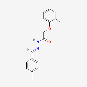 2-(2-methylphenoxy)-N'-[(E)-(4-methylphenyl)methylidene]acetohydrazide