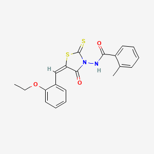 N-[(5E)-5-(2-ethoxybenzylidene)-4-oxo-2-thioxo-1,3-thiazolidin-3-yl]-2-methylbenzamide