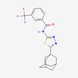 N-[5-(Adamantan-1-YL)-1,3,4-thiadiazol-2-YL]-3-(trifluoromethyl)benzamide