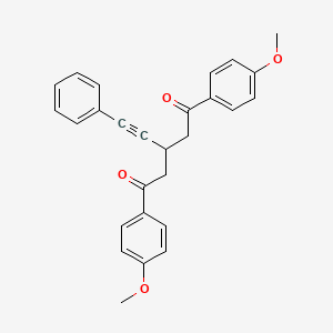 1,5-Bis(4-methoxyphenyl)-3-(phenylethynyl)pentane-1,5-dione