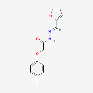 molecular formula C14H14N2O3 B11686709 N'-(2-furylmethylene)-2-(4-methylphenoxy)acetohydrazide 