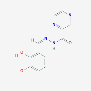 N'-[(Z)-(2-hydroxy-3-methoxyphenyl)methylidene]pyrazine-2-carbohydrazide