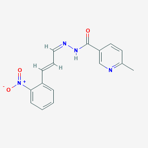 6-methyl-N'-[(1Z,2E)-3-(2-nitrophenyl)prop-2-en-1-ylidene]pyridine-3-carbohydrazide