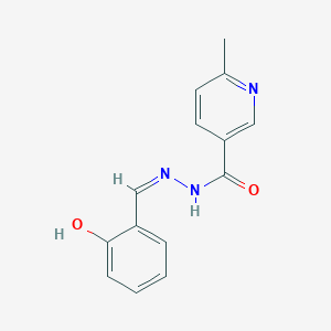 N'-[(Z)-(2-hydroxyphenyl)methylidene]-6-methylpyridine-3-carbohydrazide