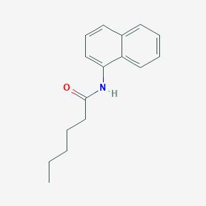 molecular formula C16H19NO B11686855 N-(1-naphthyl)hexanamide CAS No. 101286-72-0