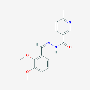 N'-[(Z)-(2,3-dimethoxyphenyl)methylidene]-6-methylpyridine-3-carbohydrazide