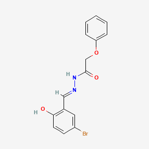 molecular formula C15H13BrN2O3 B11686912 N'-(5-bromo-2-hydroxybenzylidene)-2-phenoxyacetohydrazide CAS No. 303087-28-7