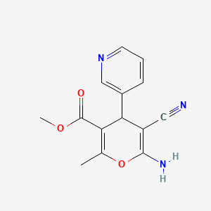 methyl 6-amino-5-cyano-2-methyl-4-(pyridin-3-yl)-4H-pyran-3-carboxylate