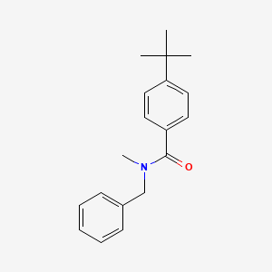 molecular formula C19H23NO B11687044 N-benzyl-4-tert-butyl-N-methylbenzamide CAS No. 101927-58-6