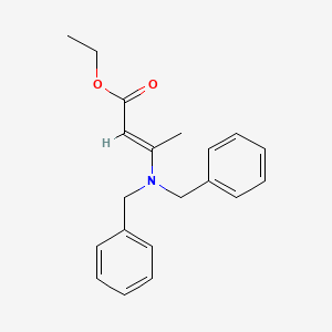 molecular formula C20H23NO2 B11687109 ethyl (E)-3-(dibenzylamino)but-2-enoate 