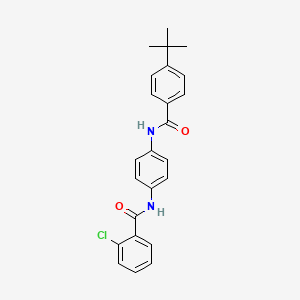 N-{4-[(4-tert-butylbenzoyl)amino]phenyl}-2-chlorobenzamide