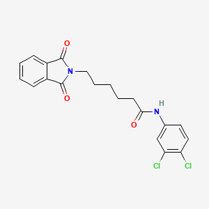 N-(3,4-dichlorophenyl)-6-(1,3-dioxo-1,3-dihydro-2H-isoindol-2-yl)hexanamide