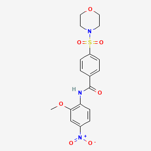 N-(2-methoxy-4-nitrophenyl)-4-(morpholinosulfonyl)benzamide