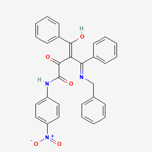 (3Z)-4-(benzylamino)-N-(4-nitrophenyl)-2-oxo-4-phenyl-3-(phenylcarbonyl)but-3-enamide