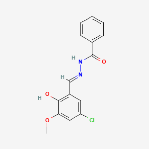 N'-[(E)-(5-chloro-2-hydroxy-3-methoxyphenyl)methylidene]benzohydrazide