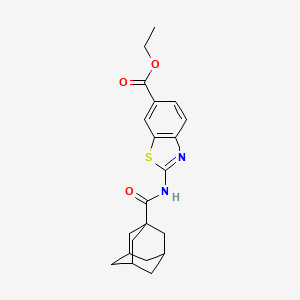 Ethyl 2-(adamantane-1-amido)-1,3-benzothiazole-6-carboxylate