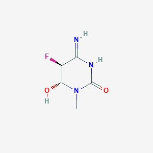 molecular formula C5H8FN3O2 B1168723 (5S,6R)-4-Amino-5-fluoro-6-hydroxy-1-methyl-5,6-dihydropyrimidin-2(1H)-one CAS No. 115923-92-7