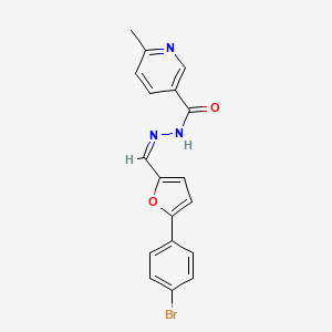 N'-{(Z)-[5-(4-bromophenyl)furan-2-yl]methylidene}-6-methylpyridine-3-carbohydrazide