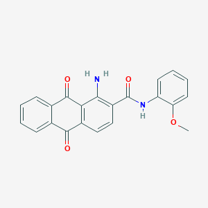 1-amino-N-(2-methoxyphenyl)-9,10-dioxo-9,10-dihydroanthracene-2-carboxamide