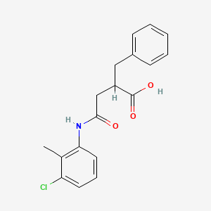 2-Benzyl-4-[(3-chloro-2-methylphenyl)amino]-4-oxobutanoic acid