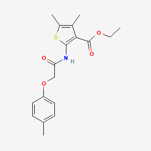 Ethyl 4,5-dimethyl-2-{[(4-methylphenoxy)acetyl]amino}thiophene-3-carboxylate