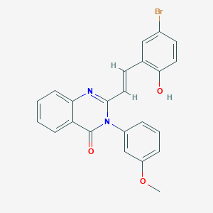 2-[(E)-2-(5-bromo-2-hydroxyphenyl)ethenyl]-3-(3-methoxyphenyl)quinazolin-4(3H)-one