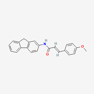 molecular formula C23H19NO2 B11687369 (2E)-N-(9H-fluoren-2-yl)-3-(4-methoxyphenyl)prop-2-enamide 