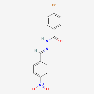 4-bromo-N'-[(E)-(4-nitrophenyl)methylidene]benzohydrazide