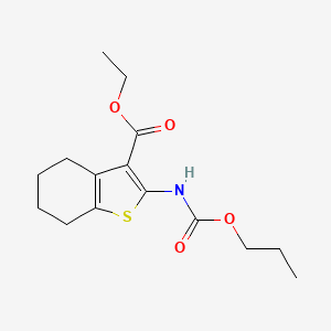 Ethyl 2-[(propoxycarbonyl)amino]-4,5,6,7-tetrahydro-1-benzothiophene-3-carboxylate