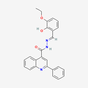 2-Phenyl-quinoline-4-carboxylic acid (3-ethoxy-2-hydroxy-benzylidene)-hydrazide