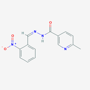 6-methyl-N'-[(Z)-(2-nitrophenyl)methylidene]pyridine-3-carbohydrazide