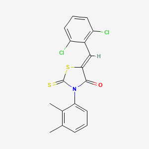 molecular formula C18H13Cl2NOS2 B11687509 (5Z)-5-(2,6-dichlorobenzylidene)-3-(2,3-dimethylphenyl)-2-thioxo-1,3-thiazolidin-4-one 