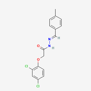 molecular formula C16H14Cl2N2O2 B11687520 2-(2,4-dichlorophenoxy)-N'-(4-methylbenzylidene)acetohydrazide CAS No. 51496-68-5