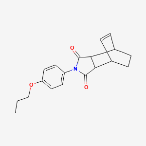 molecular formula C19H21NO3 B11687582 2-(4-propoxyphenyl)-3a,4,7,7a-tetrahydro-1H-4,7-ethanoisoindole-1,3(2H)-dione 