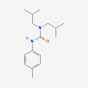 molecular formula C16H26N2O B11687584 1,1-Diisobutyl-3-(P-tolyl)urea 