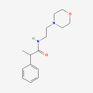 molecular formula C15H22N2O2 B1168759 N-[2-(4-morpholinyl)ethyl]-2-phenylpropanamide 