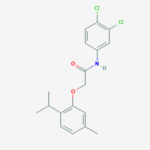 N-(3,4-dichlorophenyl)-2-[5-methyl-2-(propan-2-yl)phenoxy]acetamide