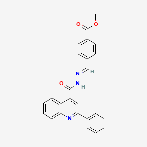 methyl 4-[(E)-{2-[(2-phenylquinolin-4-yl)carbonyl]hydrazinylidene}methyl]benzoate