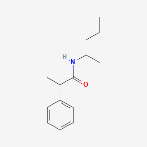 molecular formula C14H21NO B1168767 N-(1-methylbutyl)-2-phenylpropanamide 