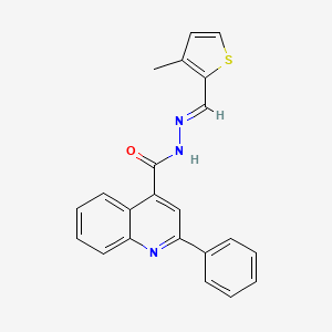 2-Phenyl-quinoline-4-carboxylic acid (3-methyl-thiophen-2-ylmethylene)-hydrazide