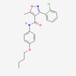 N-(4-butoxyphenyl)-3-(2-chlorophenyl)-5-methyl-1,2-oxazole-4-carboxamide